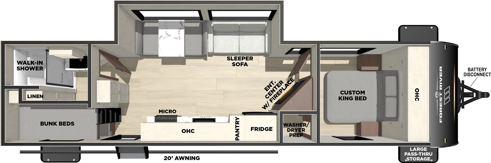Vibe 2600BH Floorplan